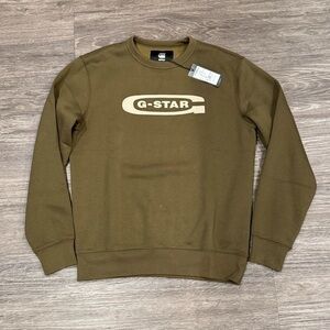 G-Star Raw Men's Olive Green Sweater  sz M